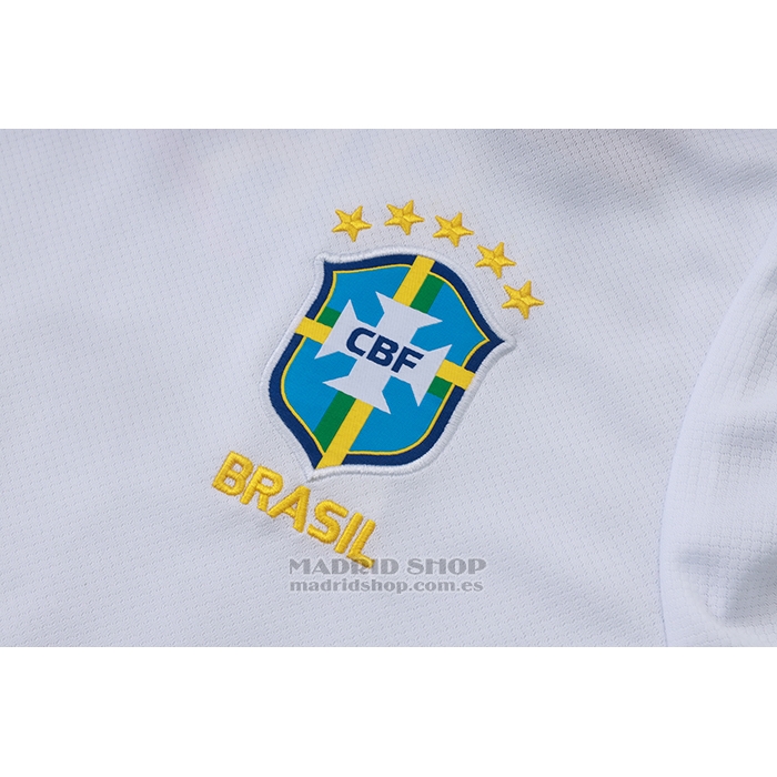 Chandal del Brasil Manga Corta 2026-2027 Blanco - Pantalon Corto